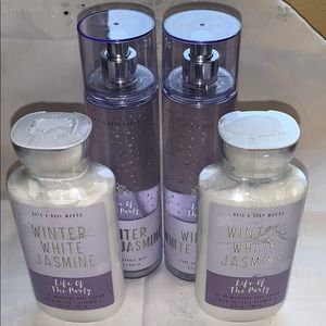 Bath and Body Works Winter White Jasmin Set